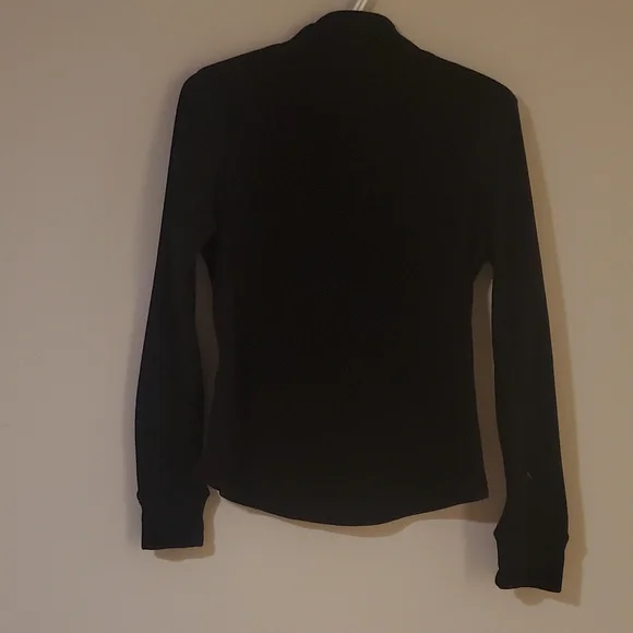 SOLD Size Small Black Full Zip Sweater (cozy fuzzy comfortable stretchy). - Picture 2 of 5